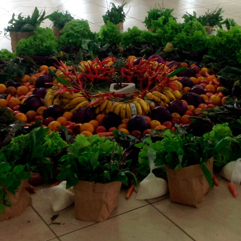 Feira de alimentos, mandala