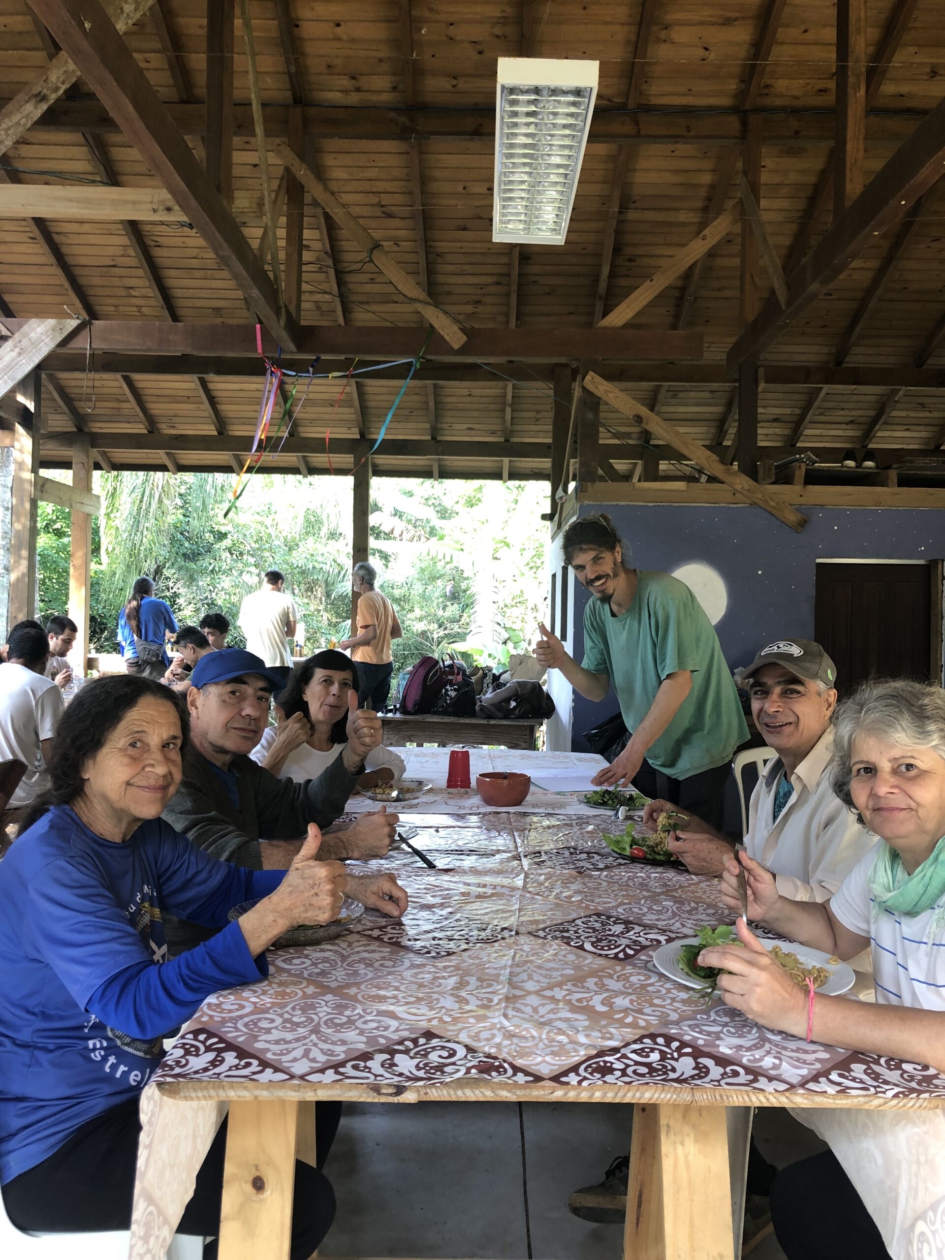 Hora da pausa para comer juntos